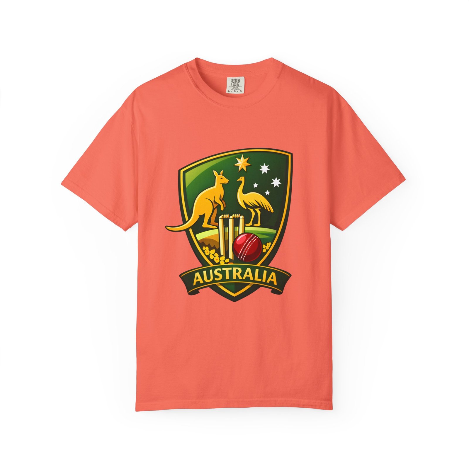 Australia Cricket Shield T-Shirt — Kangaroo & Emu Crest Tee - Image 9