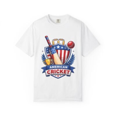American Cricket T-Shirt — Patriotic Cricket Logo Tee