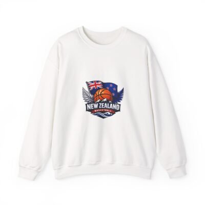 New Zealand Basketball Crewneck Sweatshirt – Kiwi Basketball Flag Design