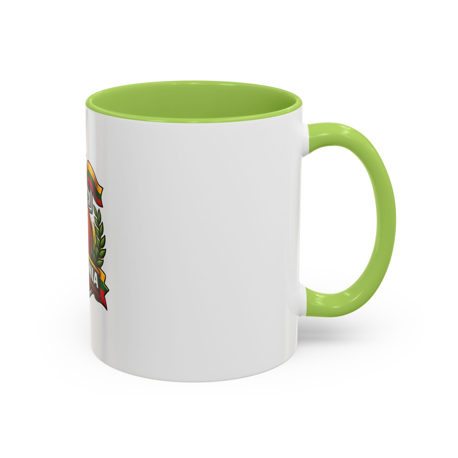 Lithuania Basketball Crest Accent Coffee Mug (11/15oz) - Image 58
