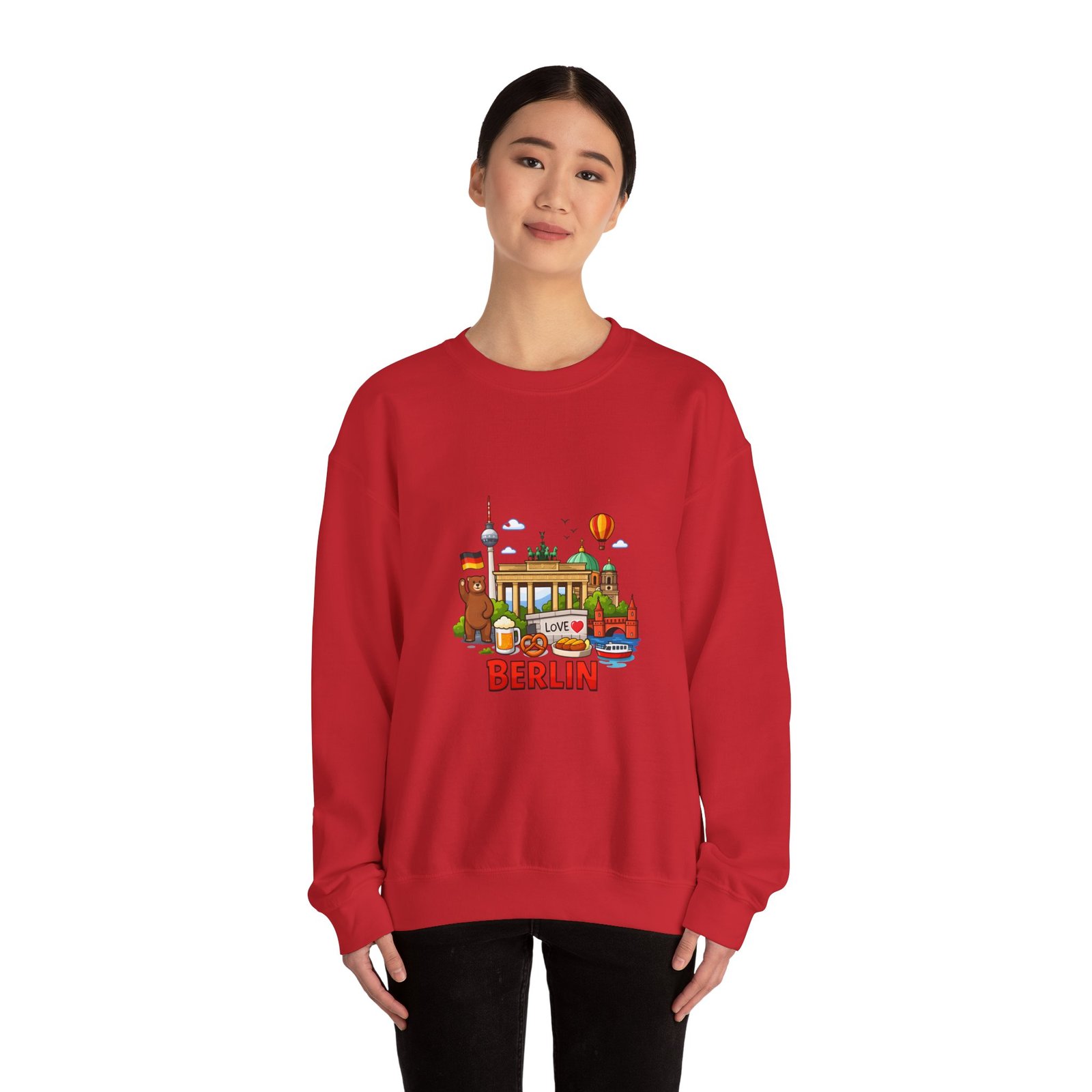 Berlin City Skyline Sweatshirt — Cute Landmark Map Tee with Brandenburger Gate & TV Tower - Image 48