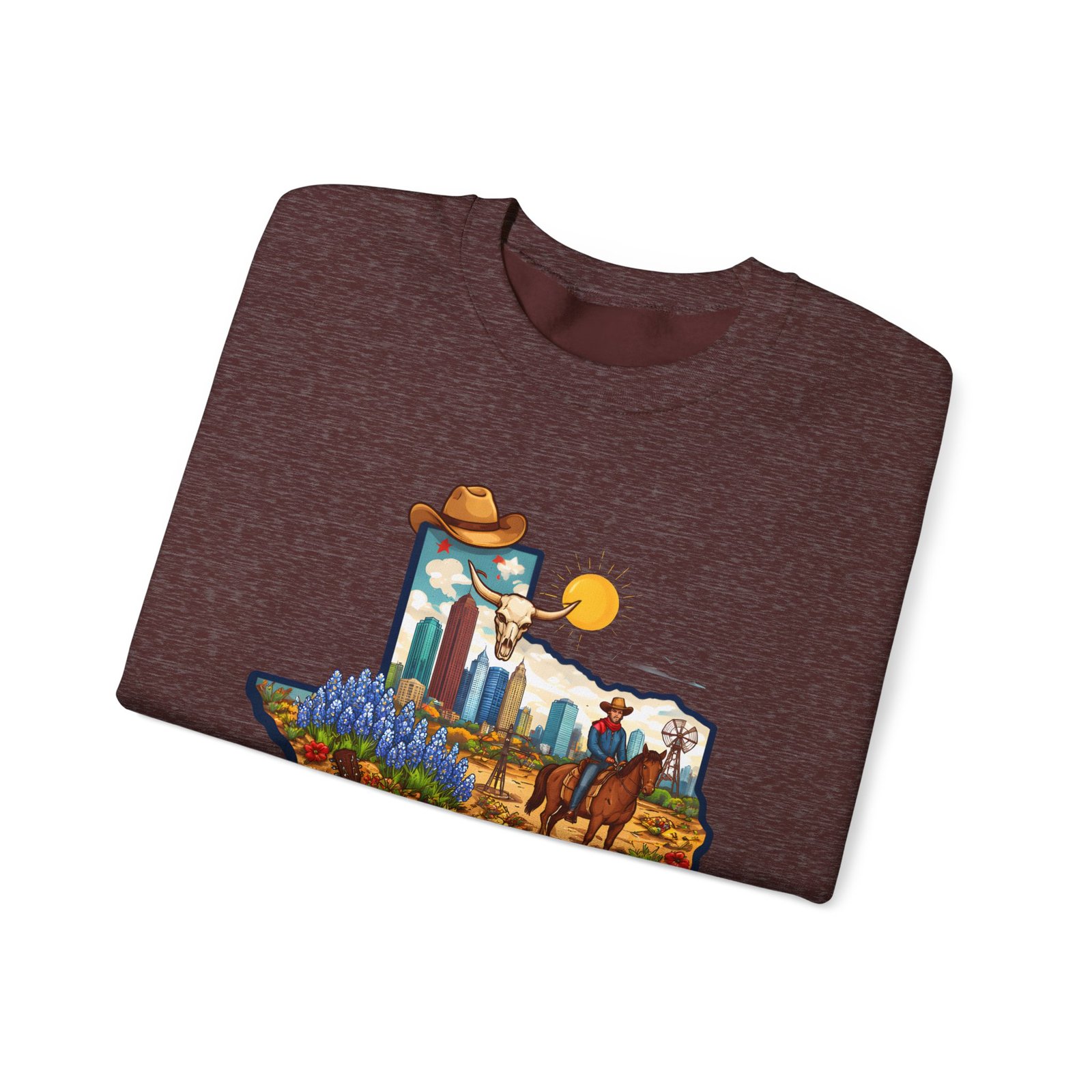 Texas Landscape Crewneck Sweatshirt — Lone Star State Scenic Design - Image 15