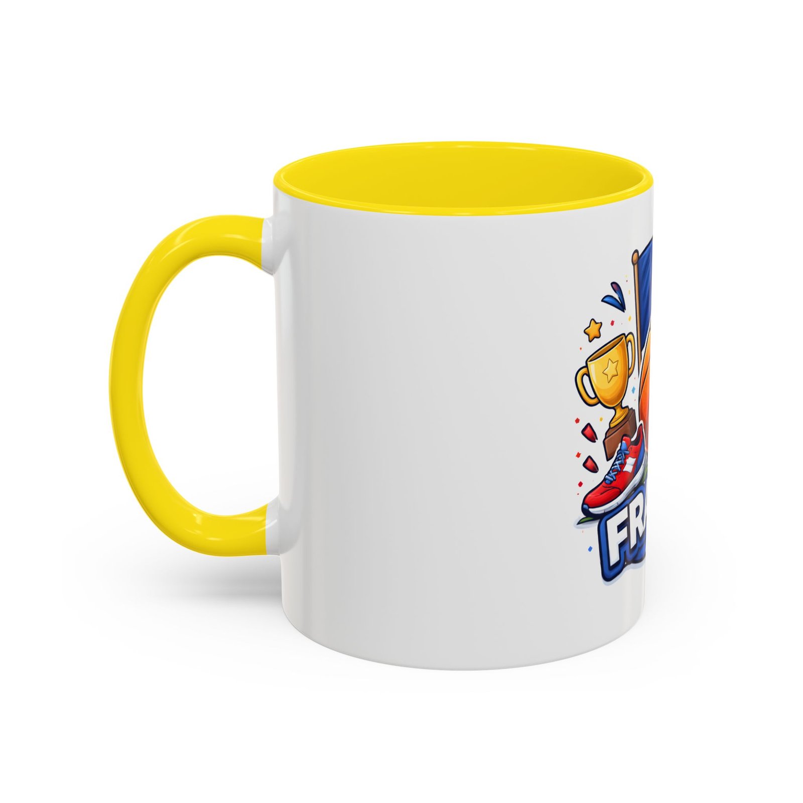 France Basketball Coffee Mug — French Flag, Basketball, Trophy Design (11/15 oz) - Image 47