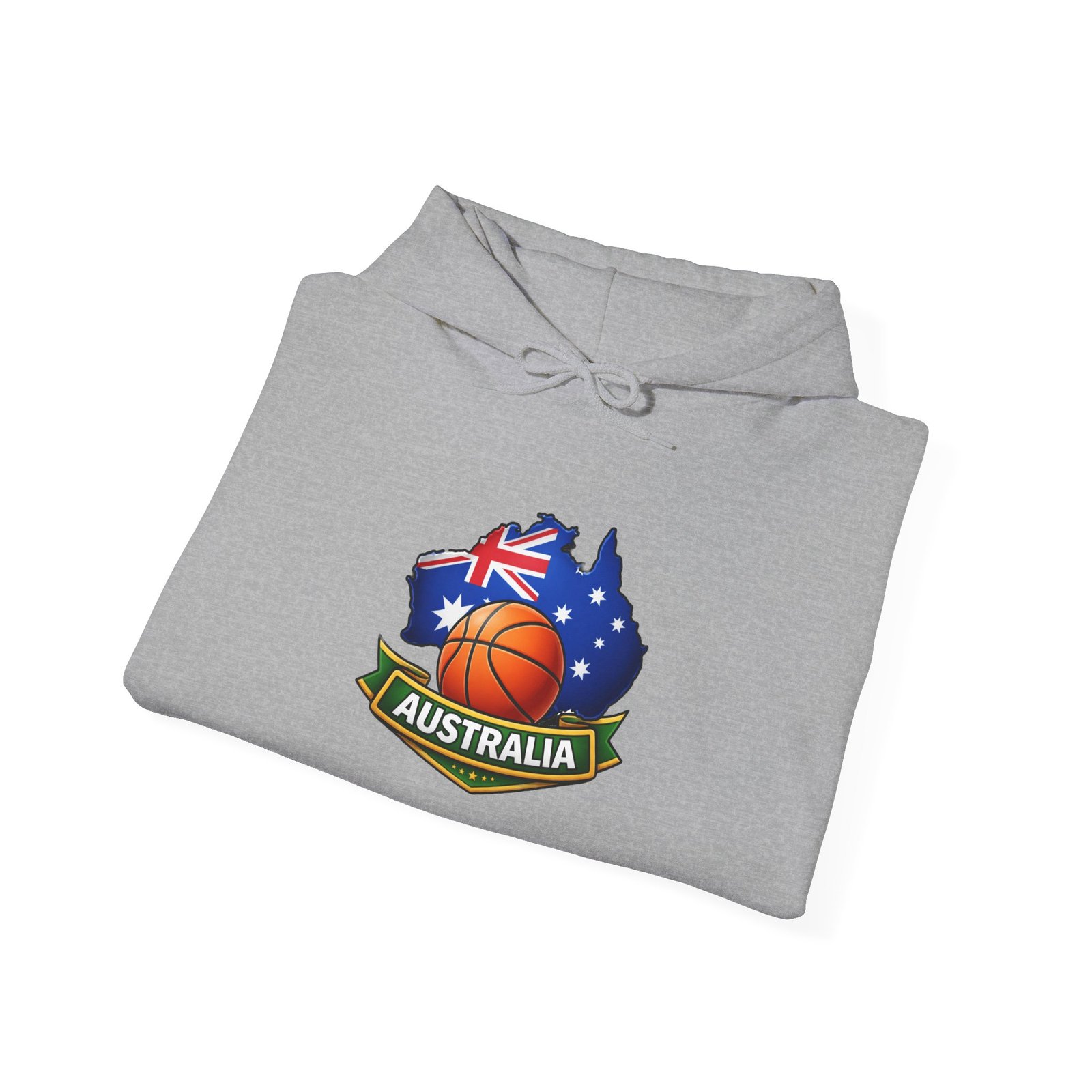 Australia Basketball Hoodie — Australian Flag Map Basketball Crest - Image 20
