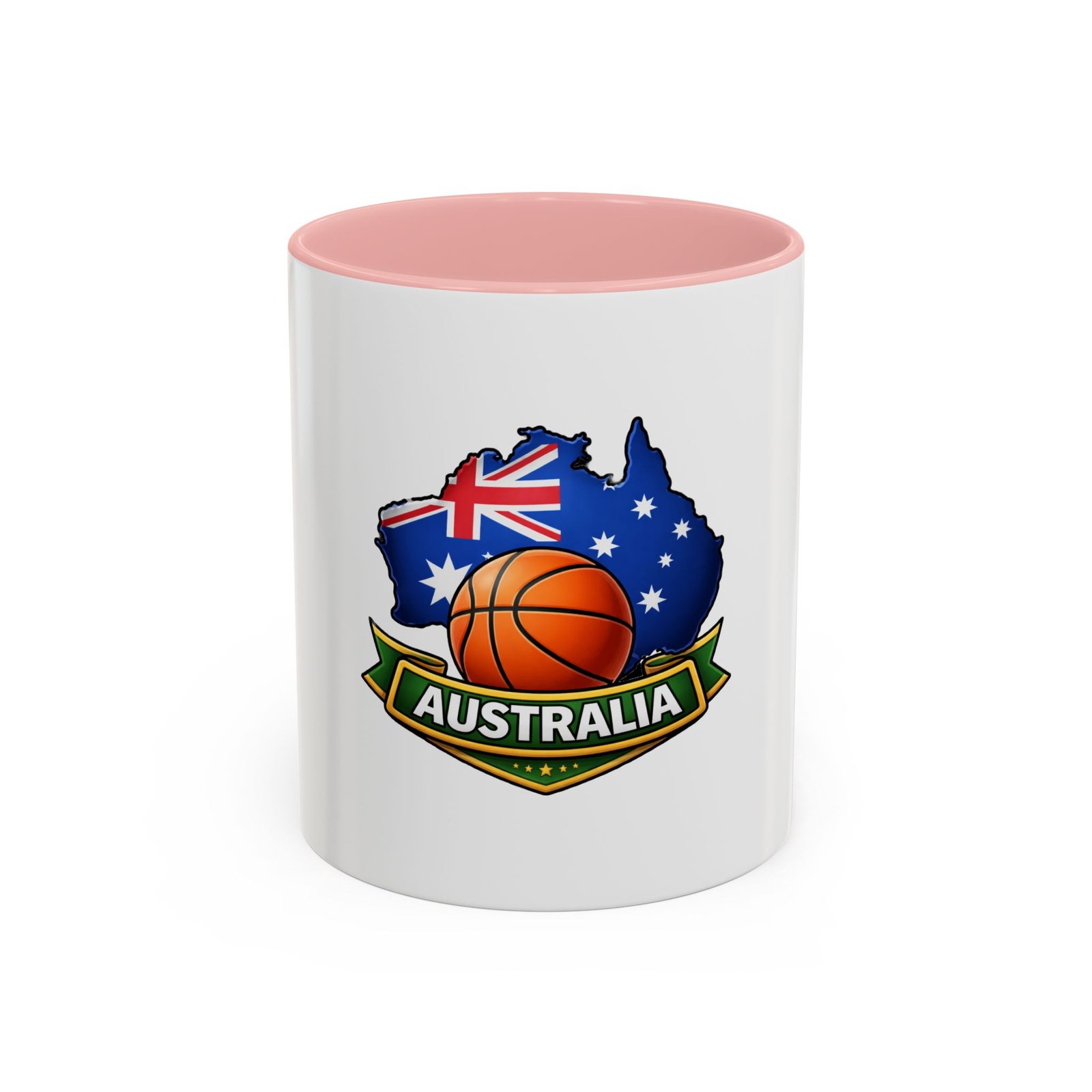 Australia Basketball Coffee Mug — Australian Flag & Basketball Accent Mug (11/15 oz) - Image 9