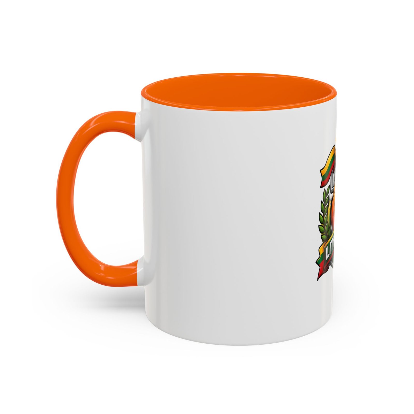 Lithuania Basketball Crest Accent Coffee Mug (11/15oz) - Image 43