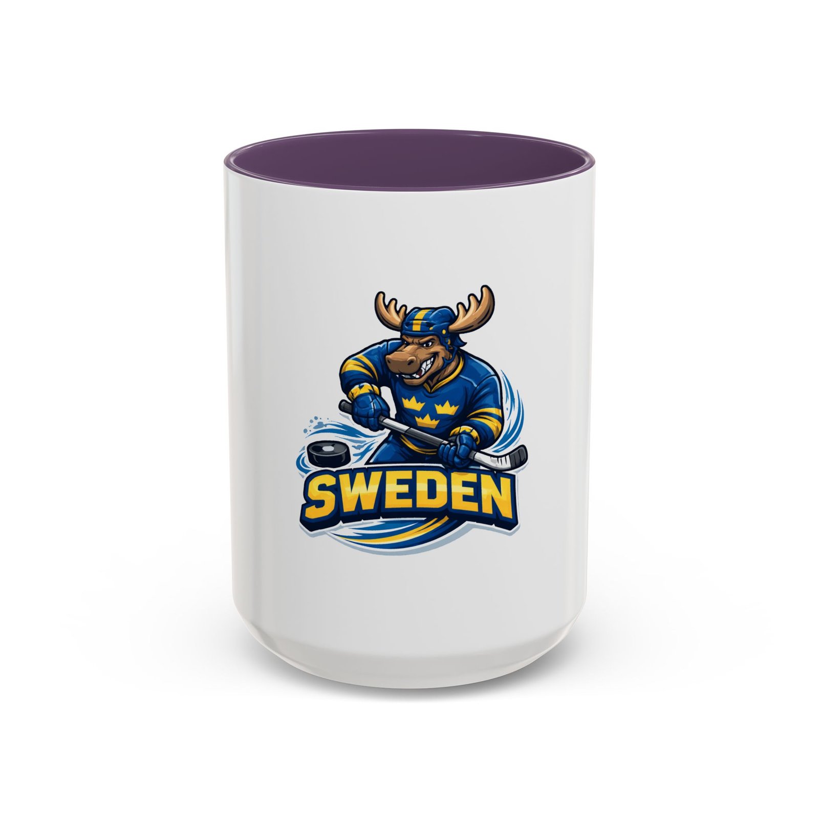 Sweden Hockey Moose Coffee Mug – Accent 11/15oz - Image 65
