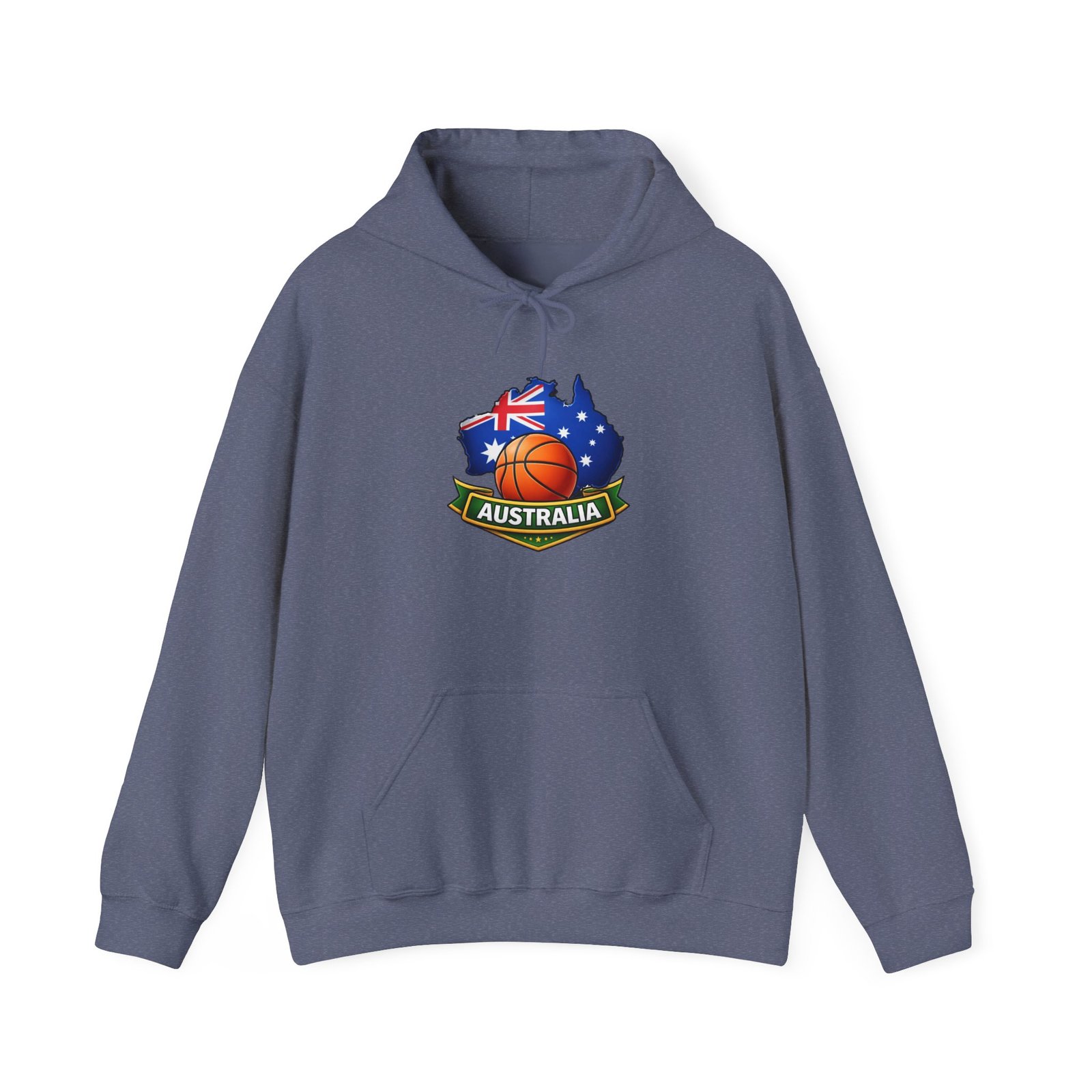Australia Basketball Hoodie — Australian Flag Map Basketball Crest - Image 37