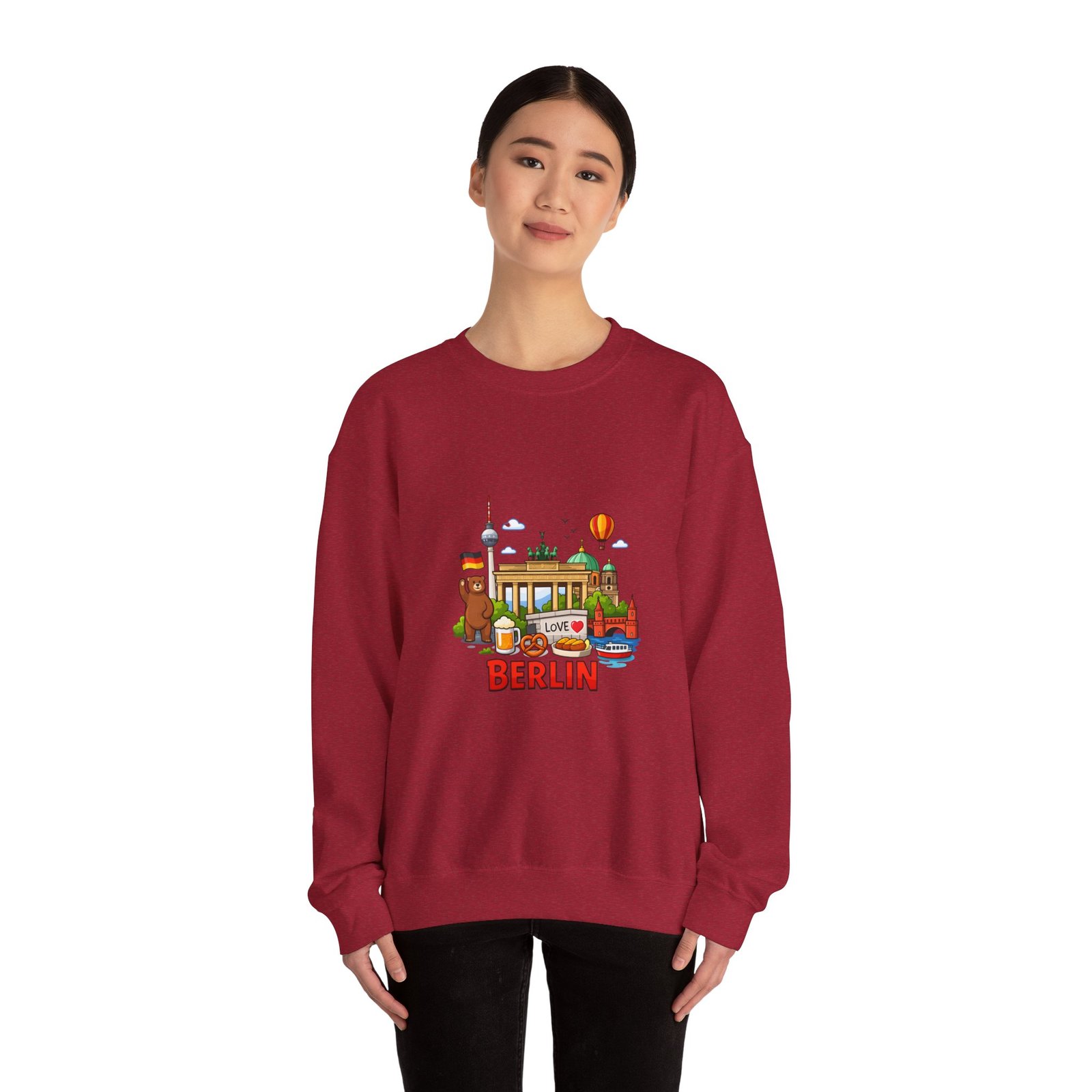 Berlin City Skyline Sweatshirt — Cute Landmark Map Tee with Brandenburger Gate & TV Tower - Image 52