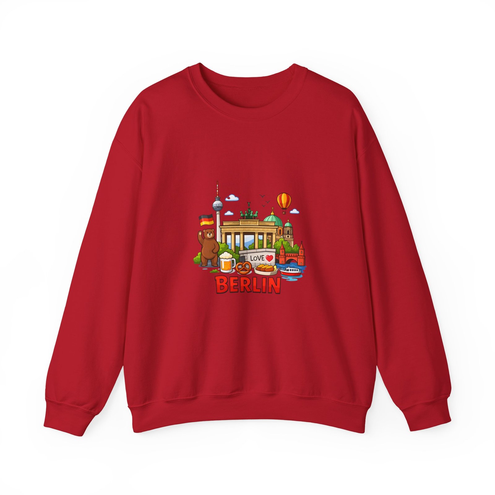 Berlin City Skyline Sweatshirt — Cute Landmark Map Tee with Brandenburger Gate & TV Tower - Image 53