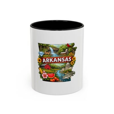 Arkansas State Scenic Coffee Mug – Waterfalls, Wildlife & Home Pride Accent Mug