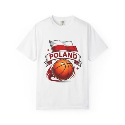 Poland Basketball T-Shirt — Polish Flag & Basketball Graphic