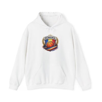 Romania Basketball Hoodie – Retro Crest Basketball Team Pullover