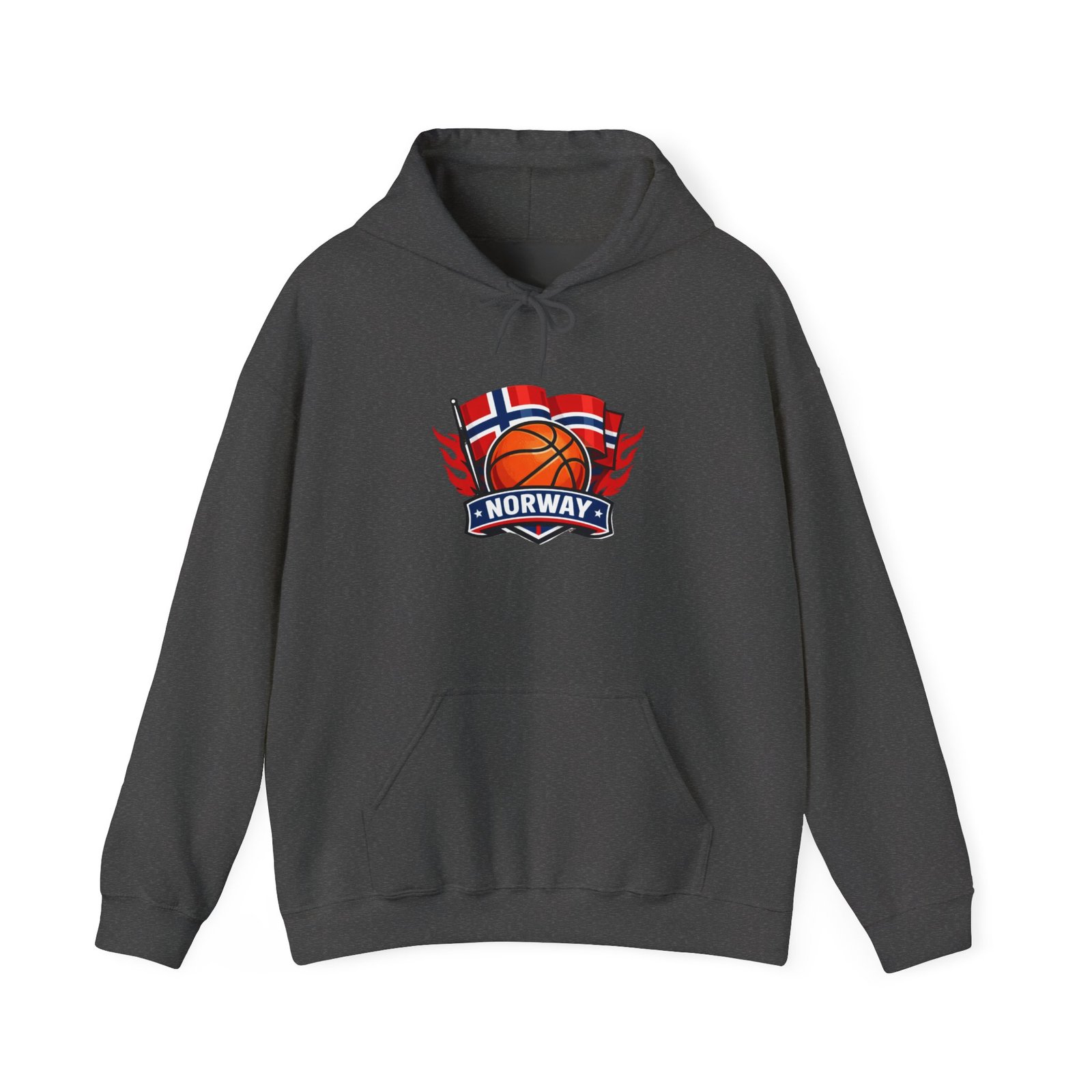 Norway Basketball Flag Hoodie – Scandinavian Basketball Fan Pullover - Image 30