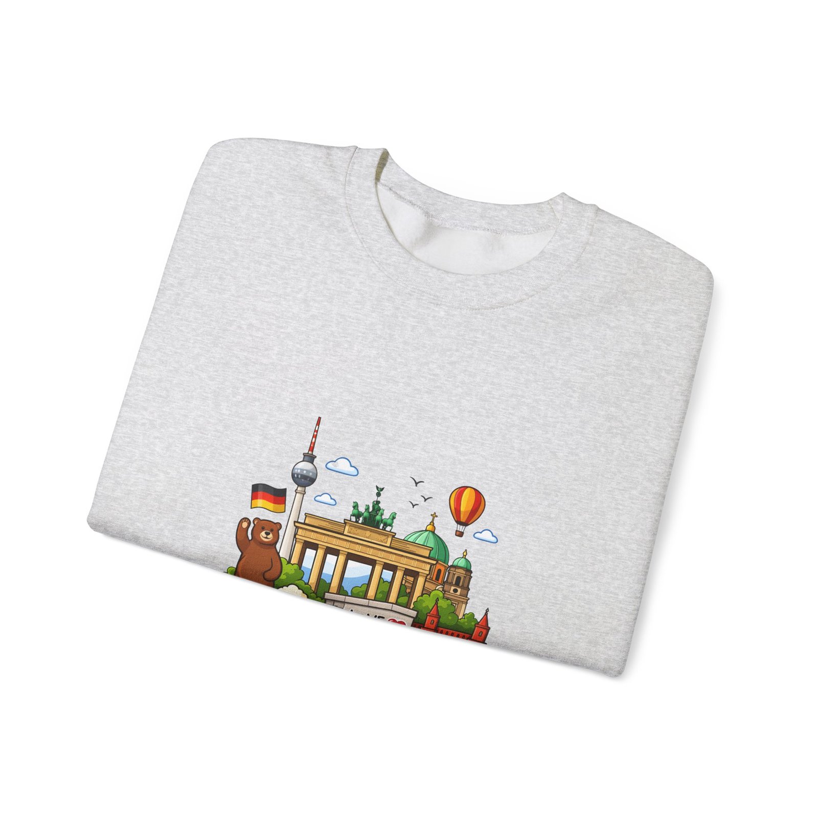 Berlin City Skyline Sweatshirt — Cute Landmark Map Tee with Brandenburger Gate & TV Tower - Image 7