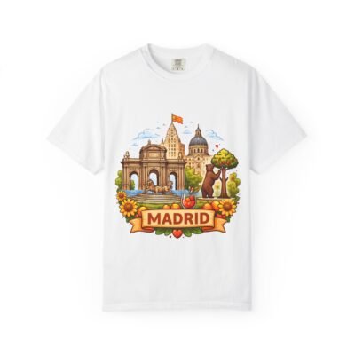 Madrid Travel T-Shirt — Illustrated City Landmark Souvenir Tee