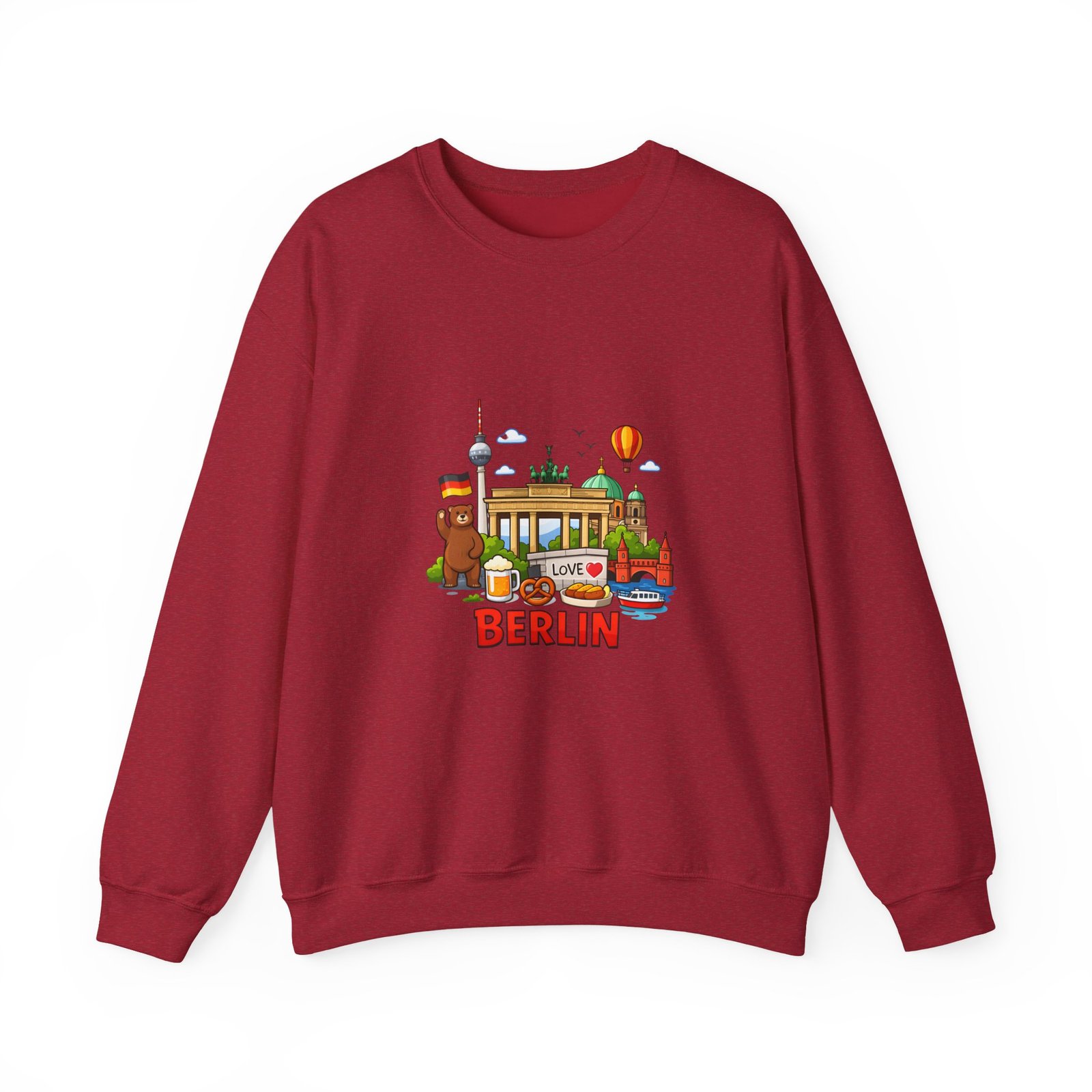 Berlin City Skyline Sweatshirt — Cute Landmark Map Tee with Brandenburger Gate & TV Tower - Image 49