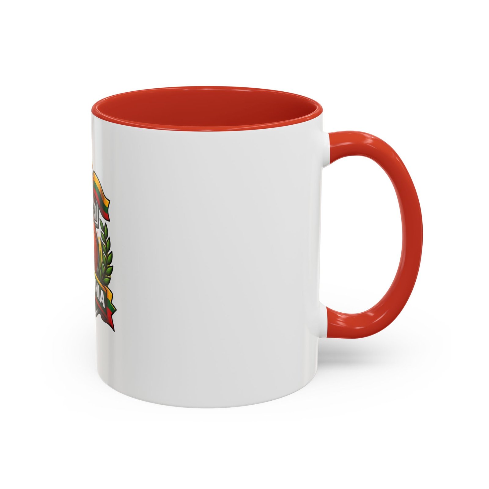 Lithuania Basketball Crest Accent Coffee Mug (11/15oz) - Image 14