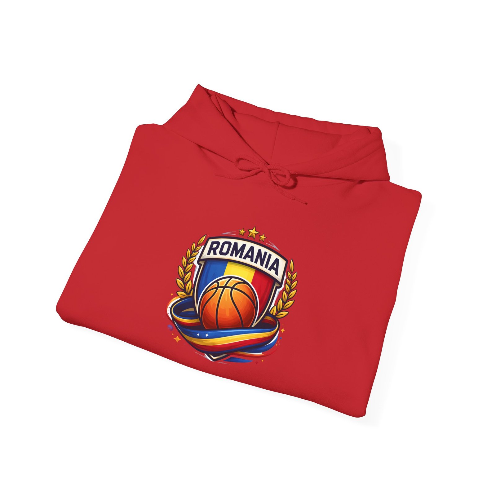 Romania Basketball Hoodie – Retro Crest Basketball Team Pullover - Image 44
