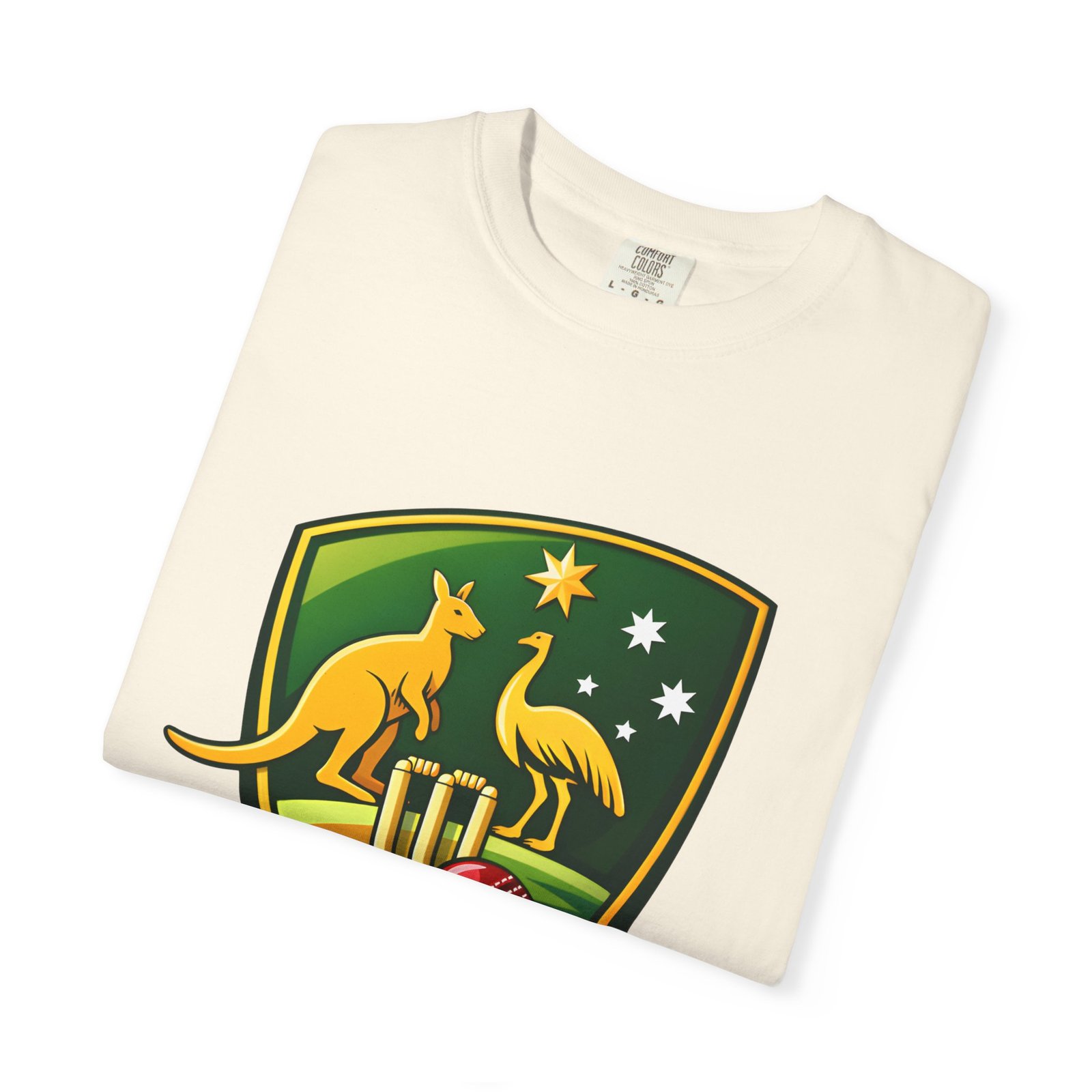 Australia Cricket Shield T-Shirt — Kangaroo & Emu Crest Tee - Image 19