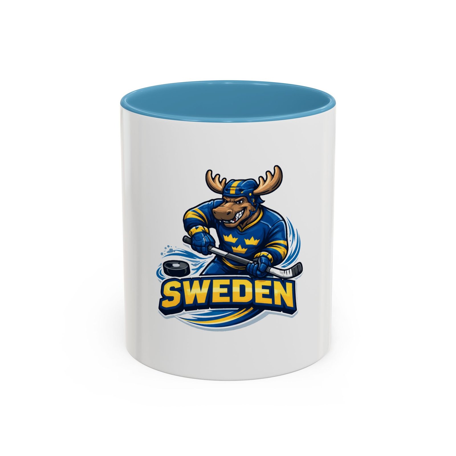 Sweden Hockey Moose Coffee Mug – Accent 11/15oz - Image 33