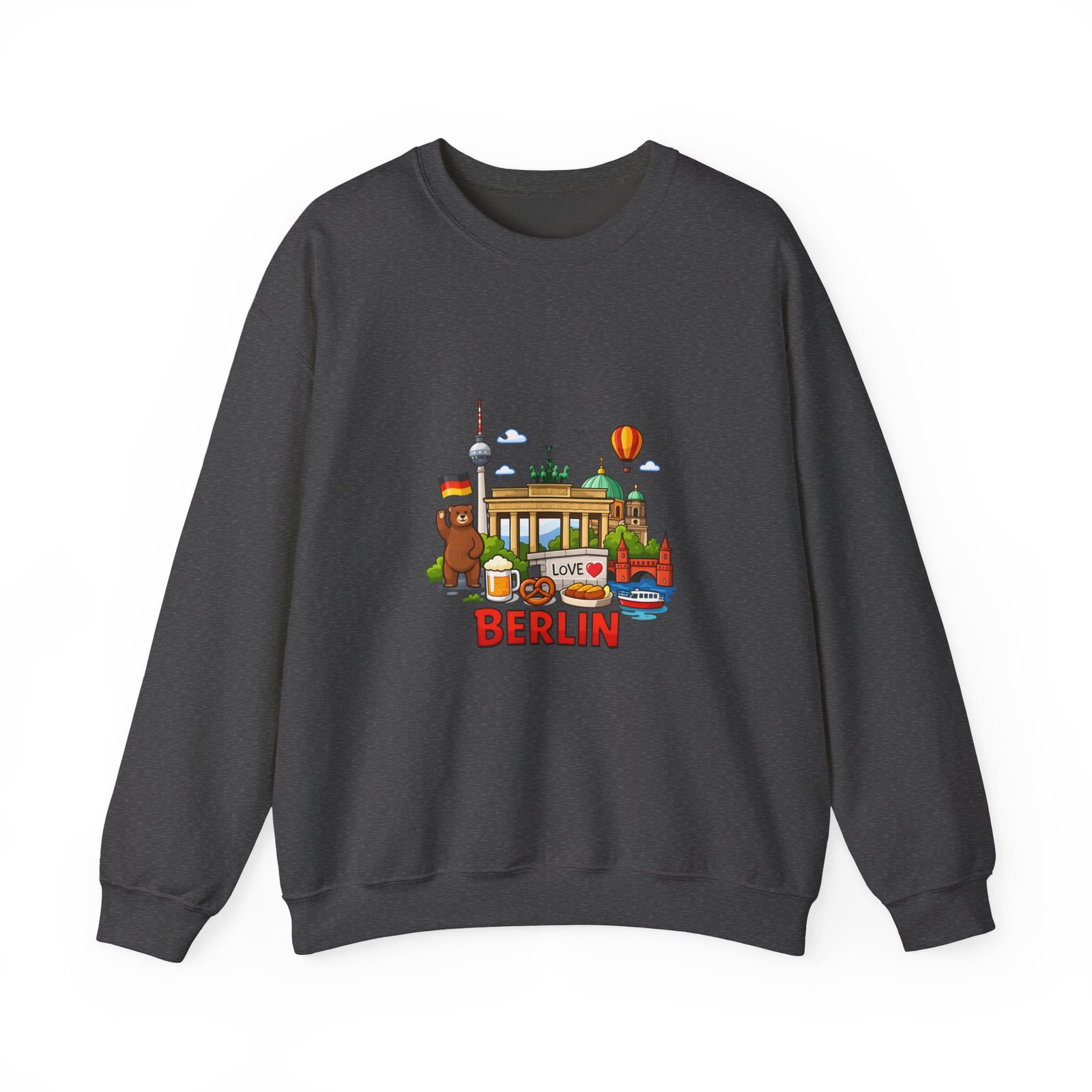 Berlin City Skyline Sweatshirt — Cute Landmark Map Tee with Brandenburger Gate & TV Tower - Image 33