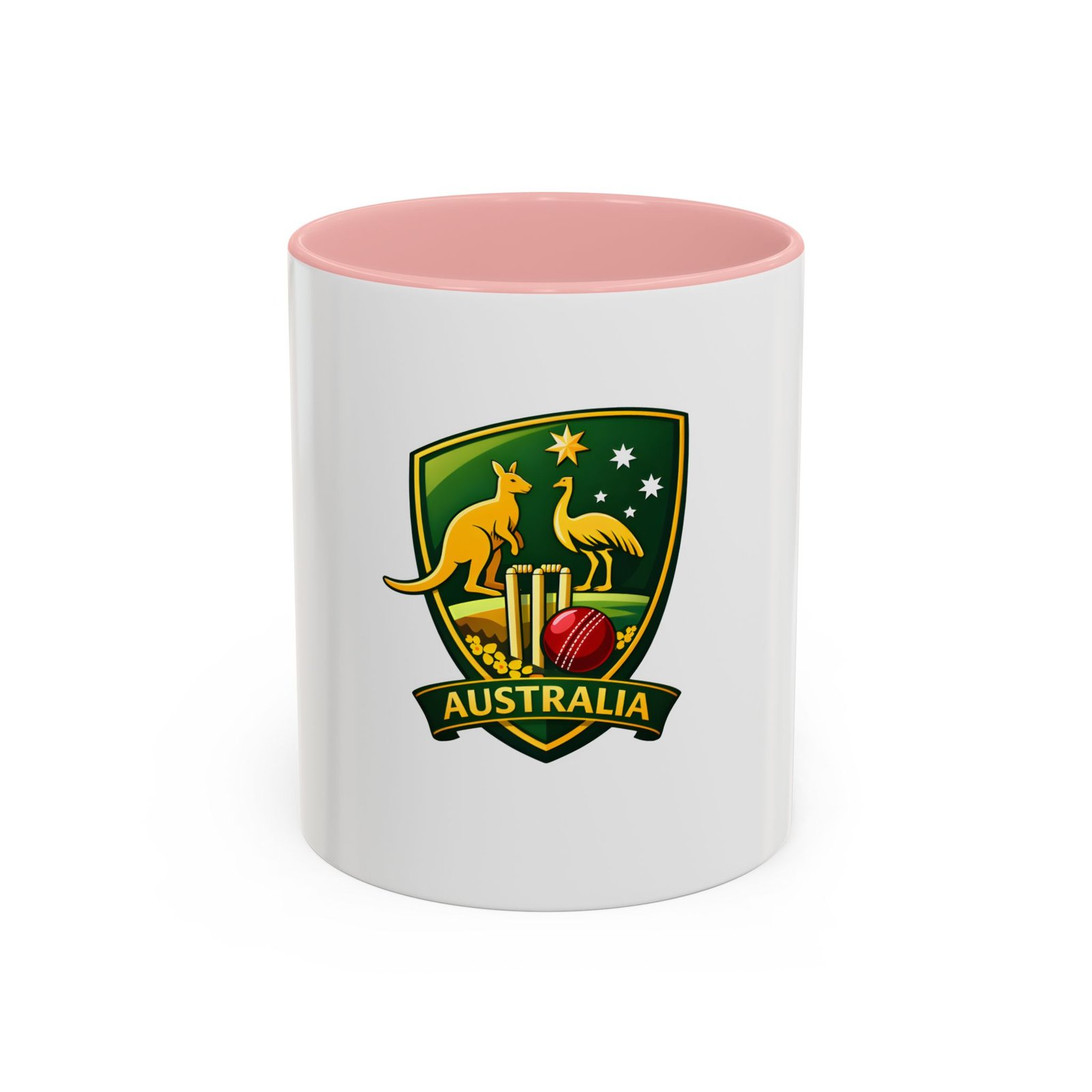 Australia Cricket Crest Accent Coffee Mug – 11/15oz - Image 9