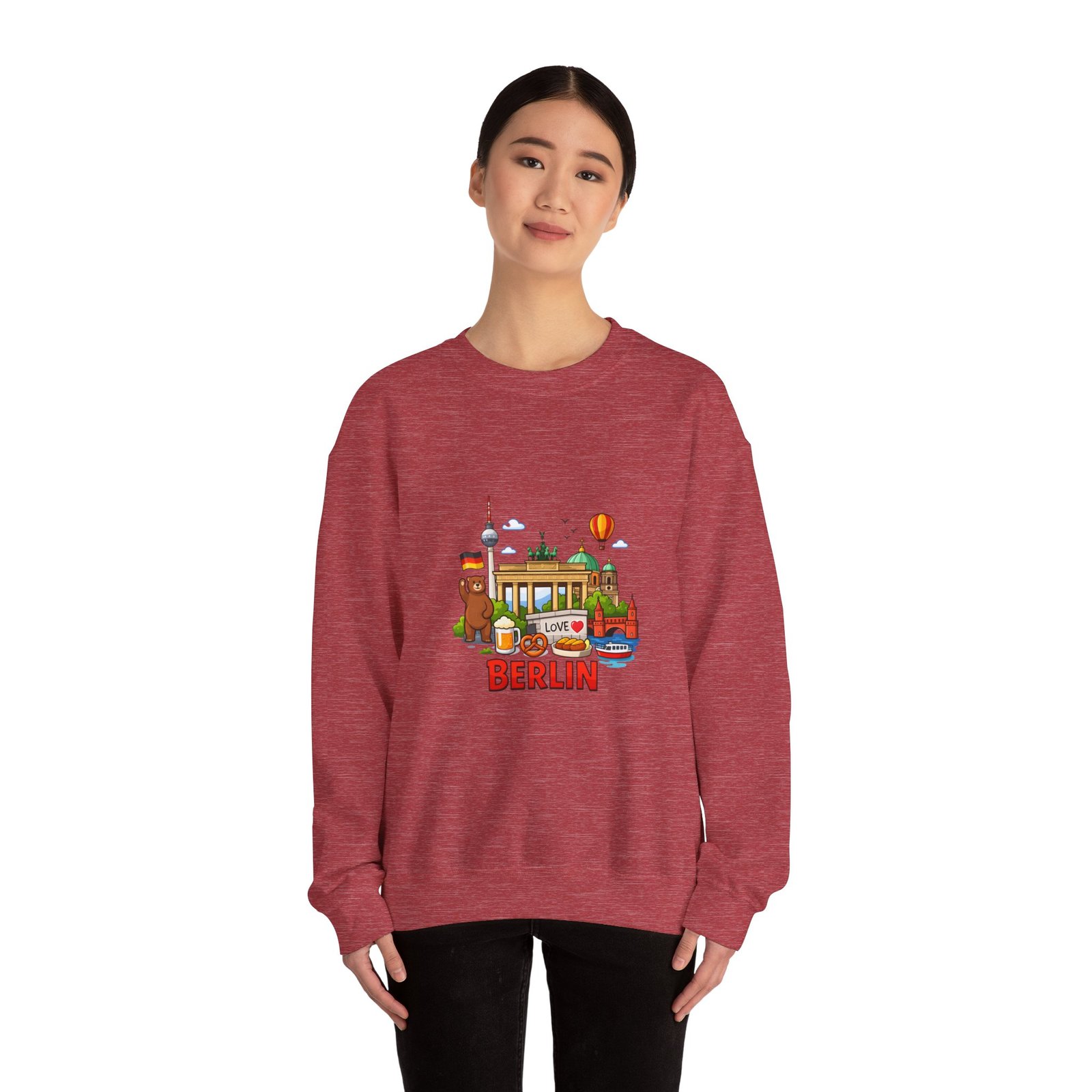 Berlin City Skyline Sweatshirt — Cute Landmark Map Tee with Brandenburger Gate & TV Tower - Image 44