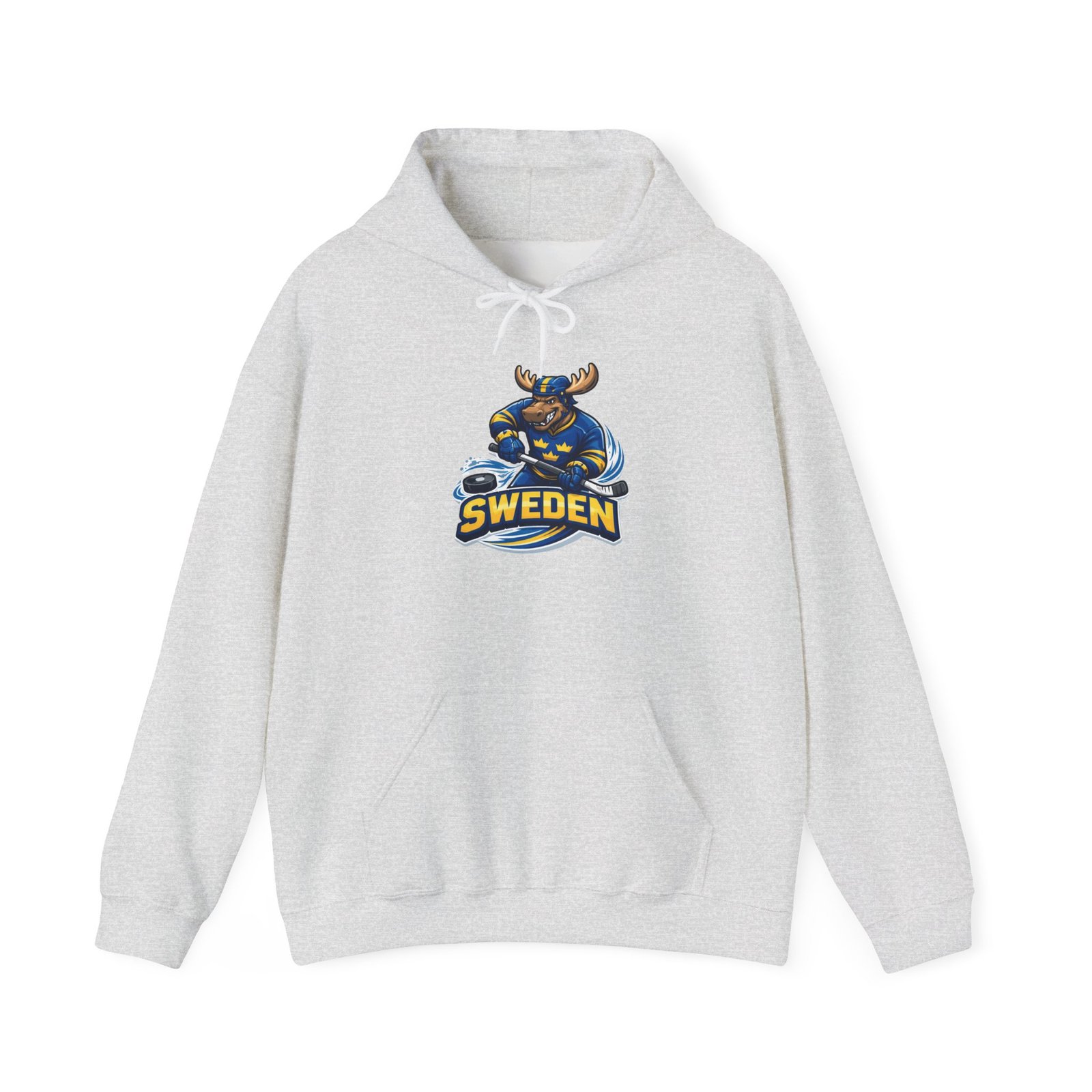 Sweden Moose Hockey Hoodie - Scandinavian Ice Hockey Fan Sweatshirt - Image 9