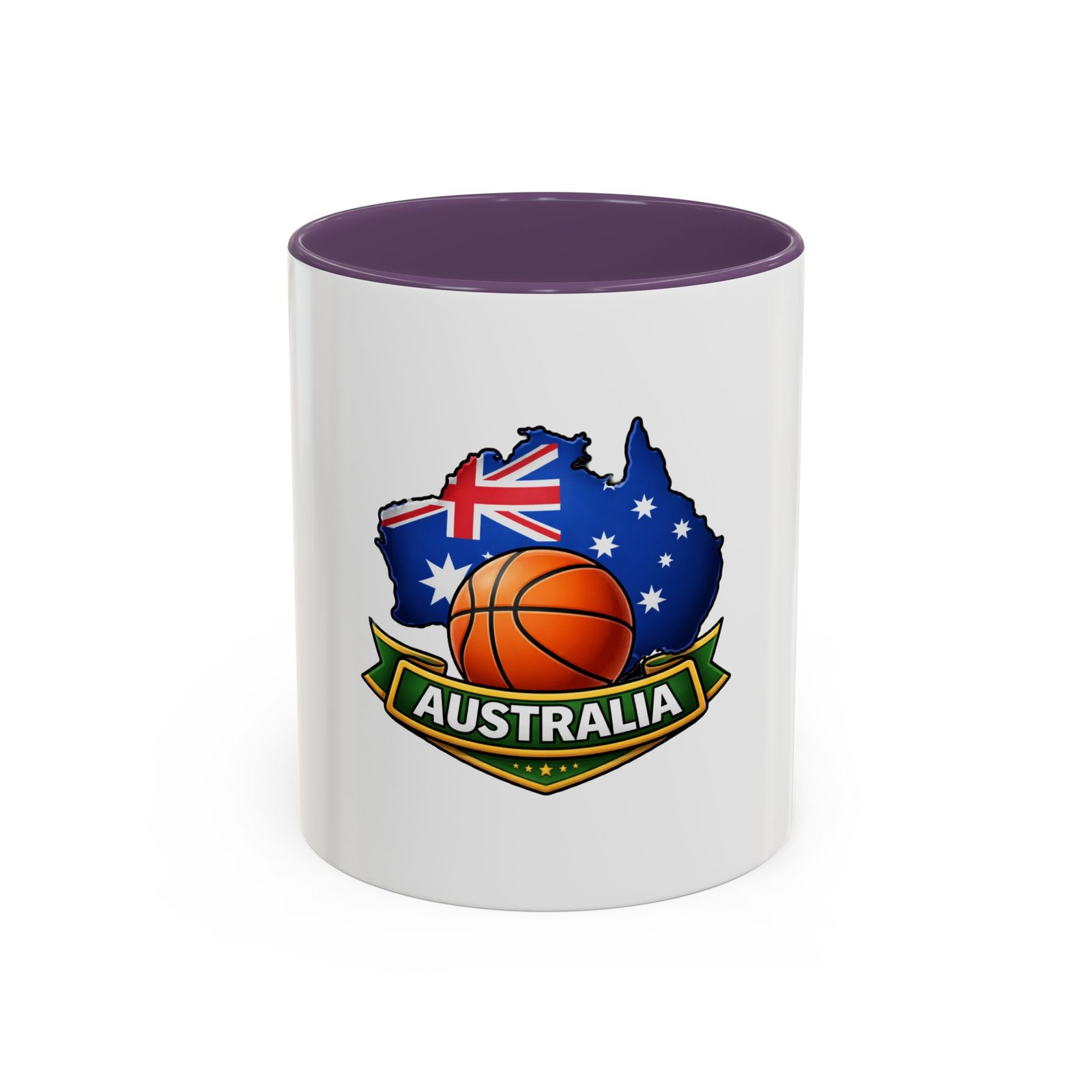 Australia Basketball Coffee Mug — Australian Flag & Basketball Accent Mug (11/15 oz) - Image 61