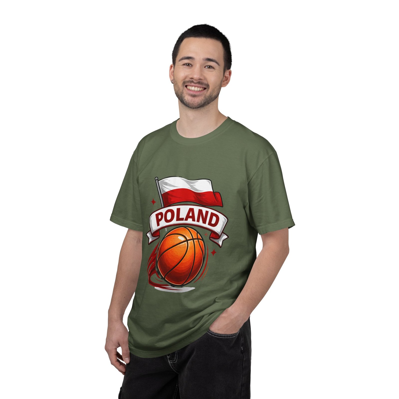 Poland Basketball T-Shirt — Polish Flag & Basketball Graphic - Image 40