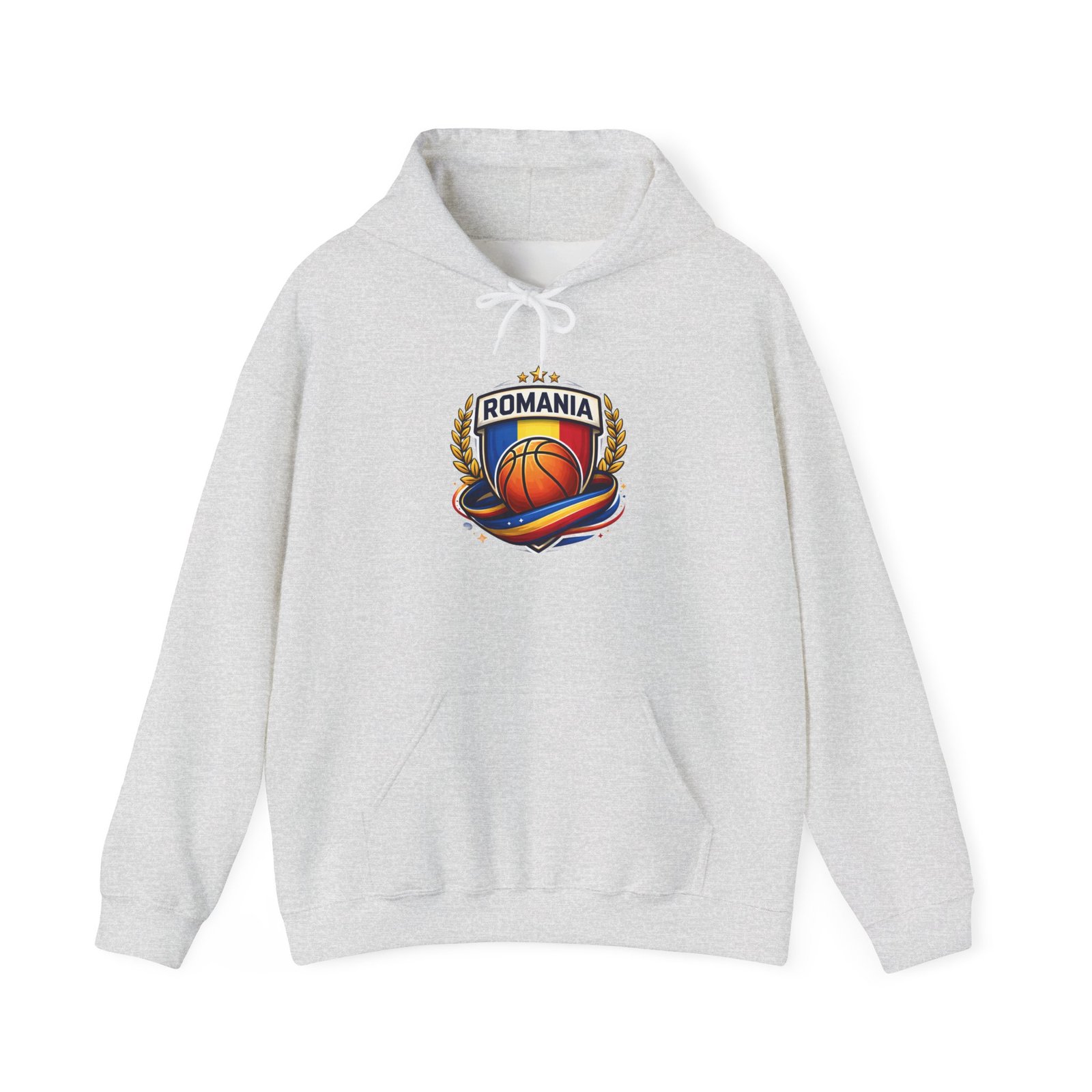Romania Basketball Hoodie – Retro Crest Basketball Team Pullover - Image 5