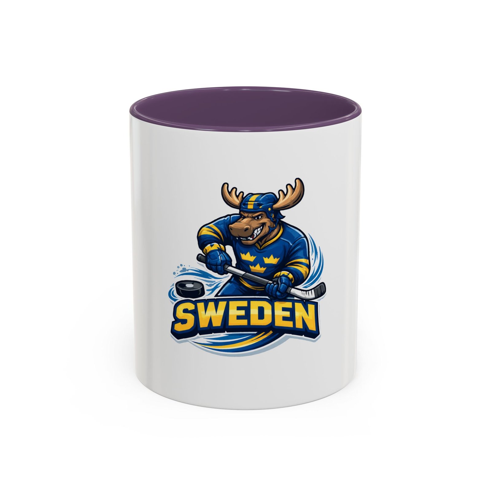 Sweden Hockey Moose Coffee Mug – Accent 11/15oz - Image 61