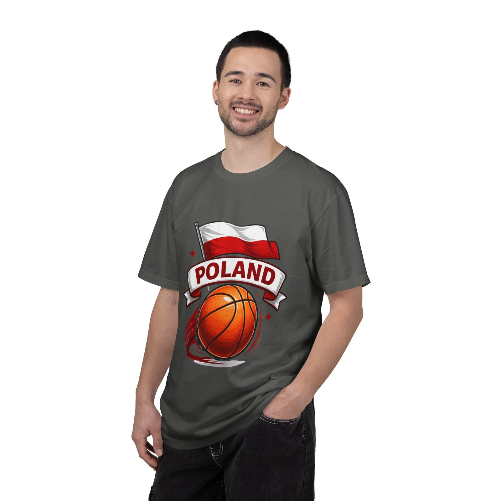 Poland Basketball T-Shirt — Polish Flag & Basketball Graphic - Image 32