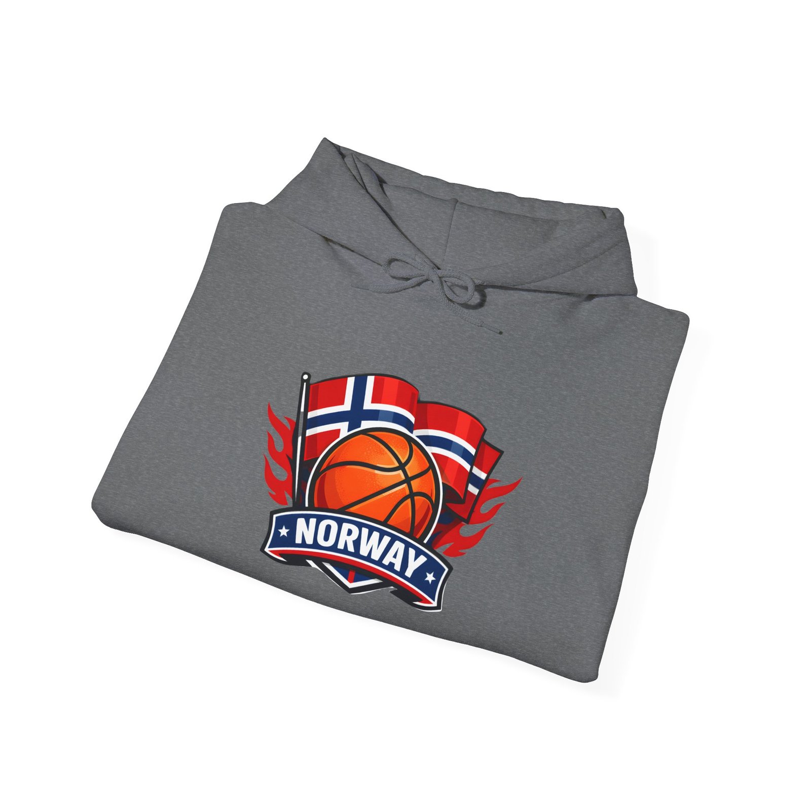 Norway Basketball Hoodie - Norwegian Flag Basketball Crest Pullover - Image 28