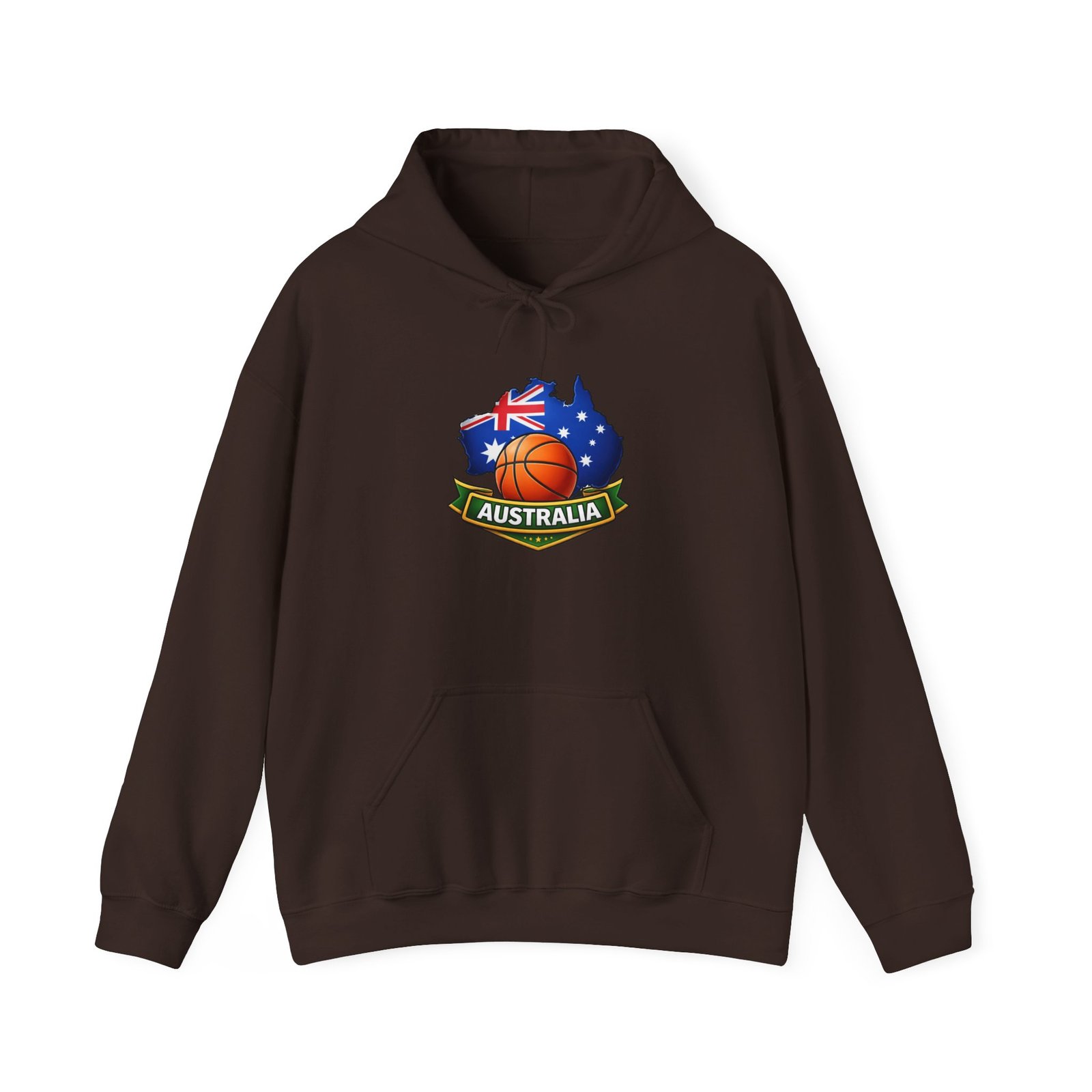 Australia Basketball Hoodie — Australian Flag Map Basketball Crest - Image 21