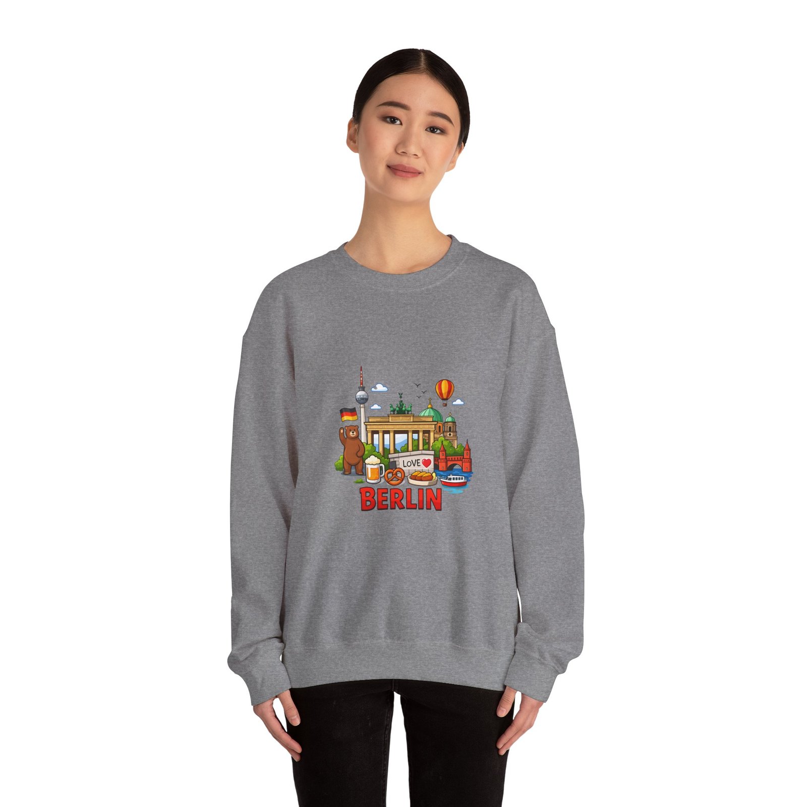Berlin City Skyline Sweatshirt — Cute Landmark Map Tee with Brandenburger Gate & TV Tower - Image 32