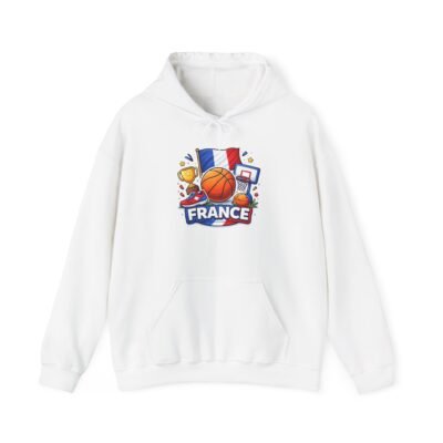France Basketball Hoodie – French Flag Sports Fan Pullover