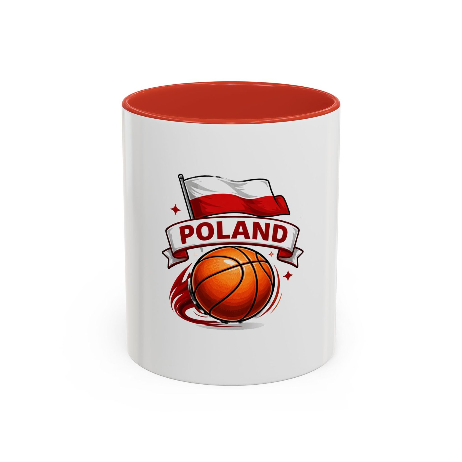 Poland Basketball Accent Coffee Mug — Polish Flag & Basketball Design (11/15oz) - Image 13