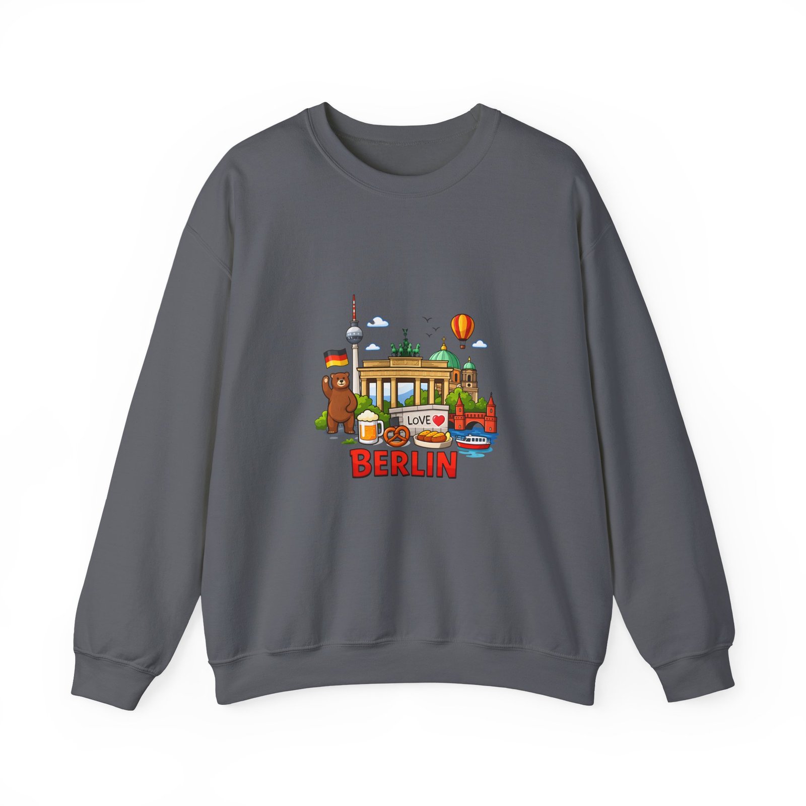 Berlin City Skyline Sweatshirt — Cute Landmark Map Tee with Brandenburger Gate & TV Tower - Image 37