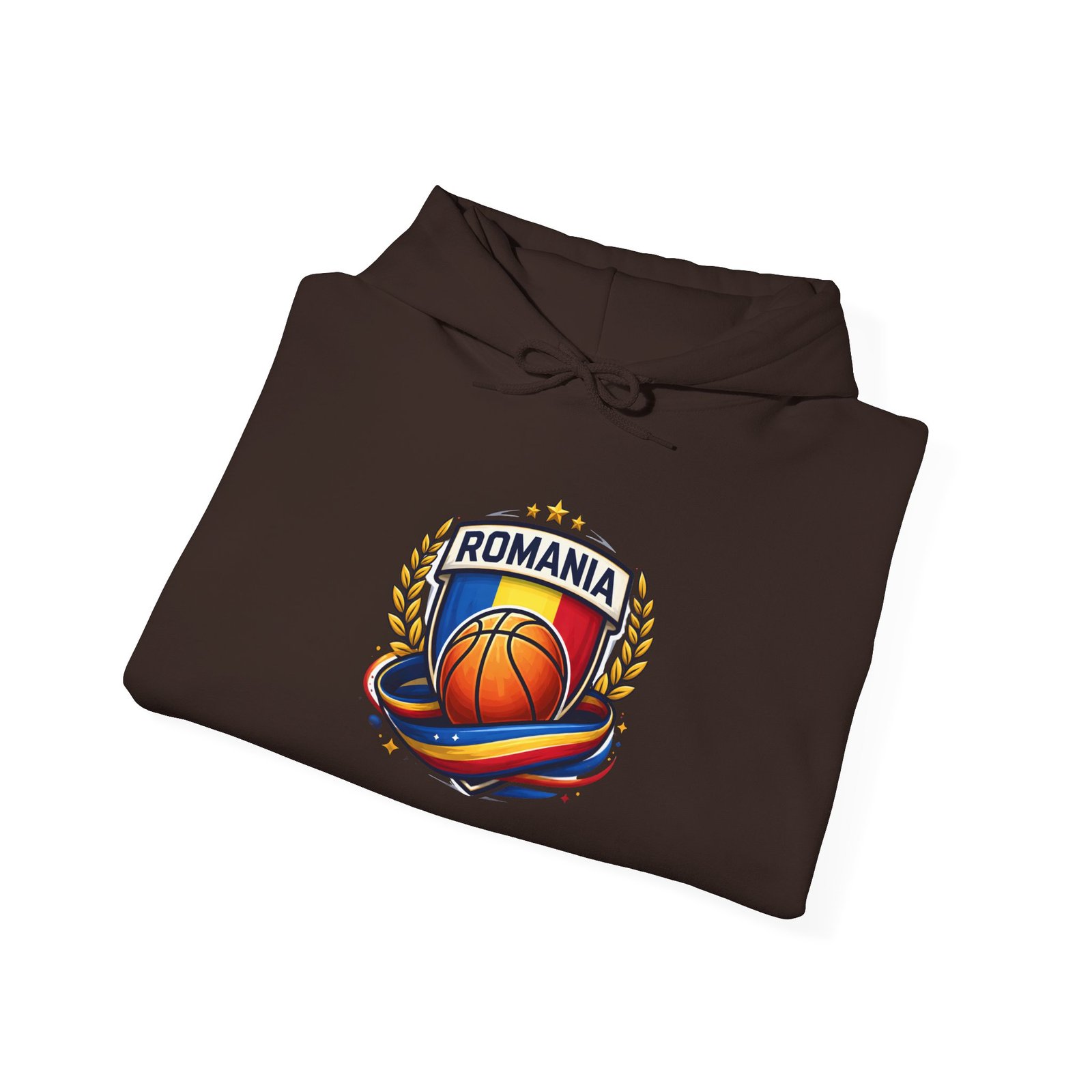 Romania Basketball Hoodie – Retro Crest Basketball Team Pullover - Image 24