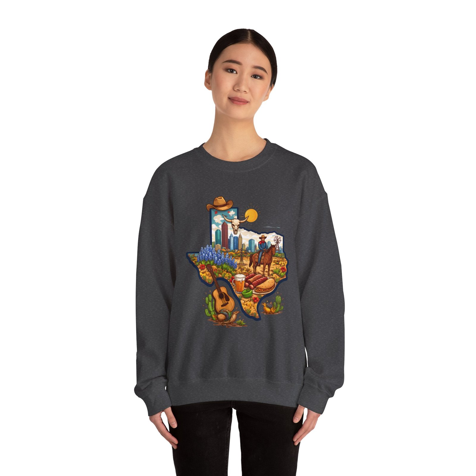 Texas Landscape Crewneck Sweatshirt — Lone Star State Scenic Design - Image 36