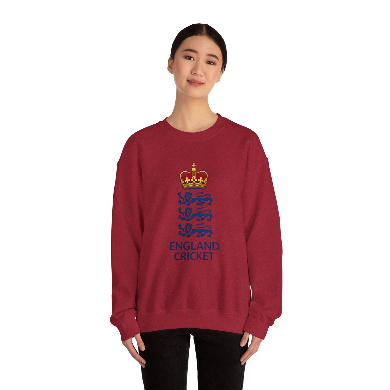 England Cricket Crewneck Sweatshirt – Three Lions Logo Pullover - Image 52
