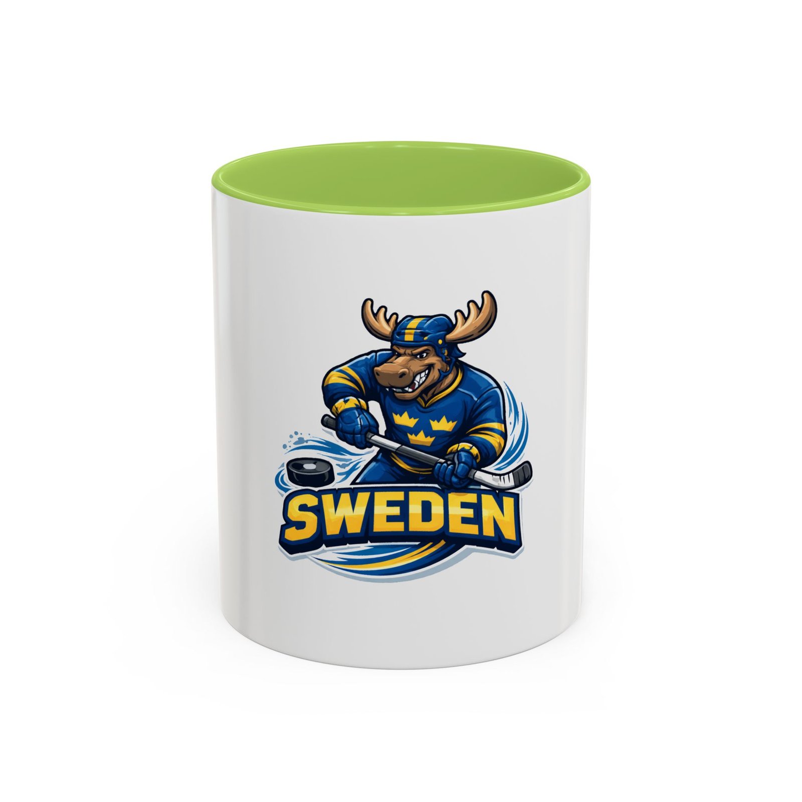 Sweden Hockey Moose Coffee Mug – Accent 11/15oz - Image 57