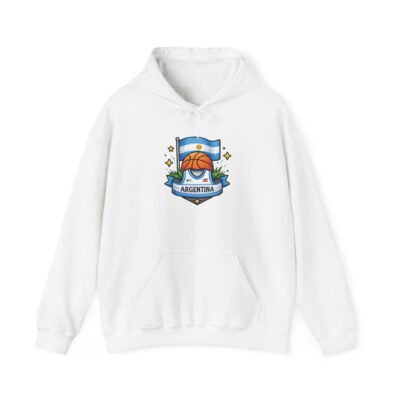 Argentina Basketball Crest Hoodie – Retro Flag & Basketball Logo