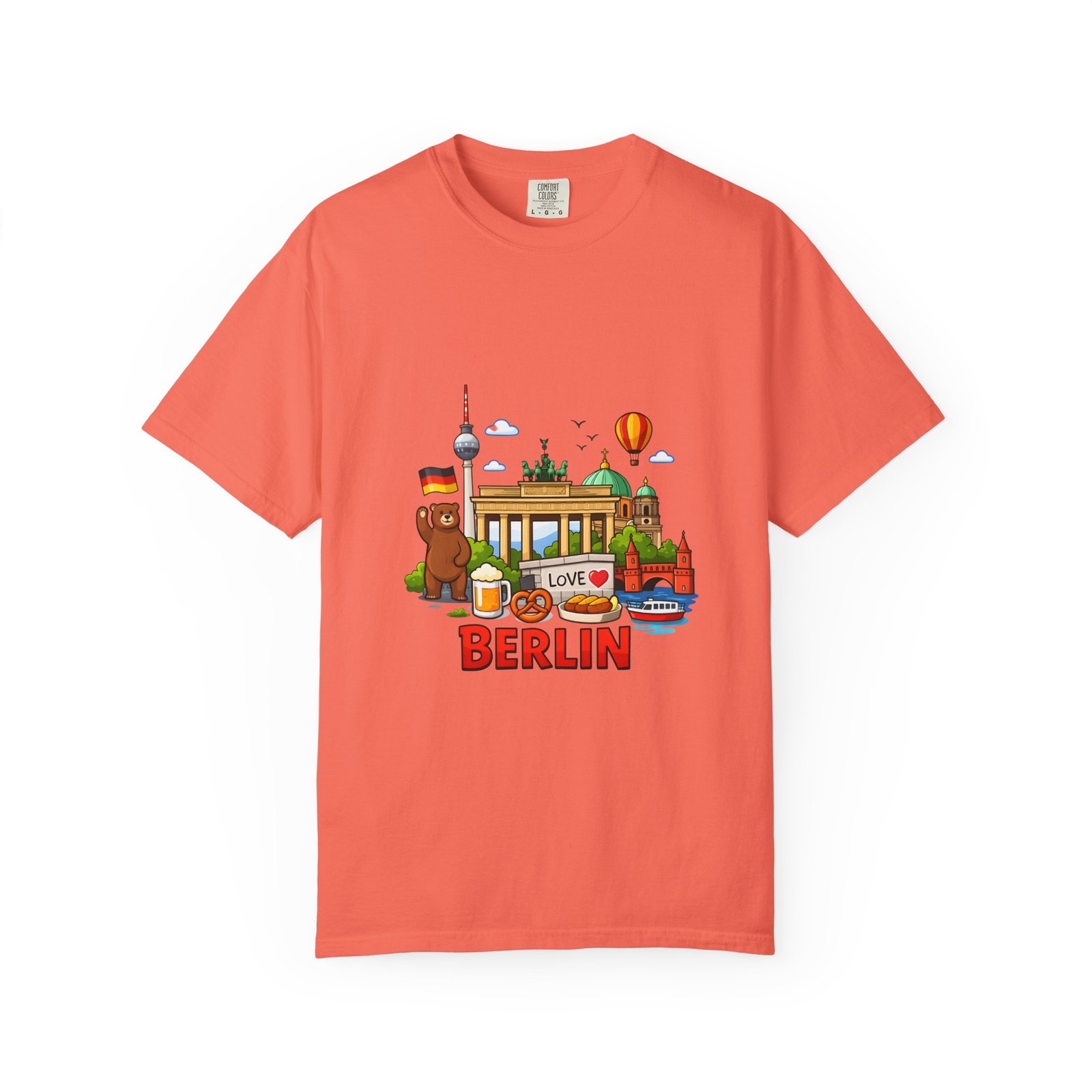 Berlin Landmark T-Shirt — Cute Cartoon Cityscape Tee - Image 9
