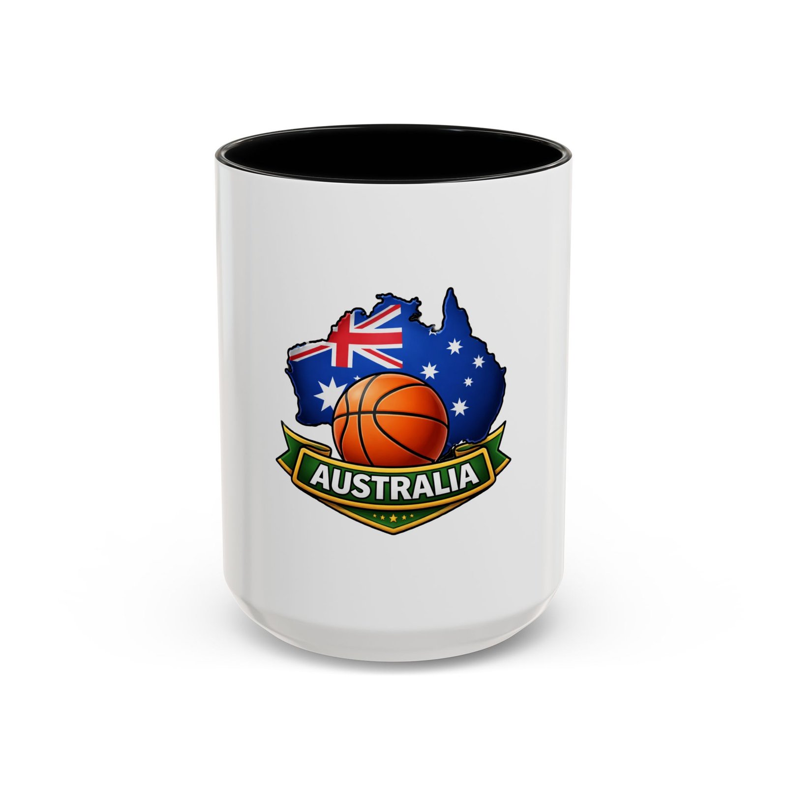 Australia Basketball Coffee Mug — Australian Flag & Basketball Accent Mug (11/15 oz) - Image 17