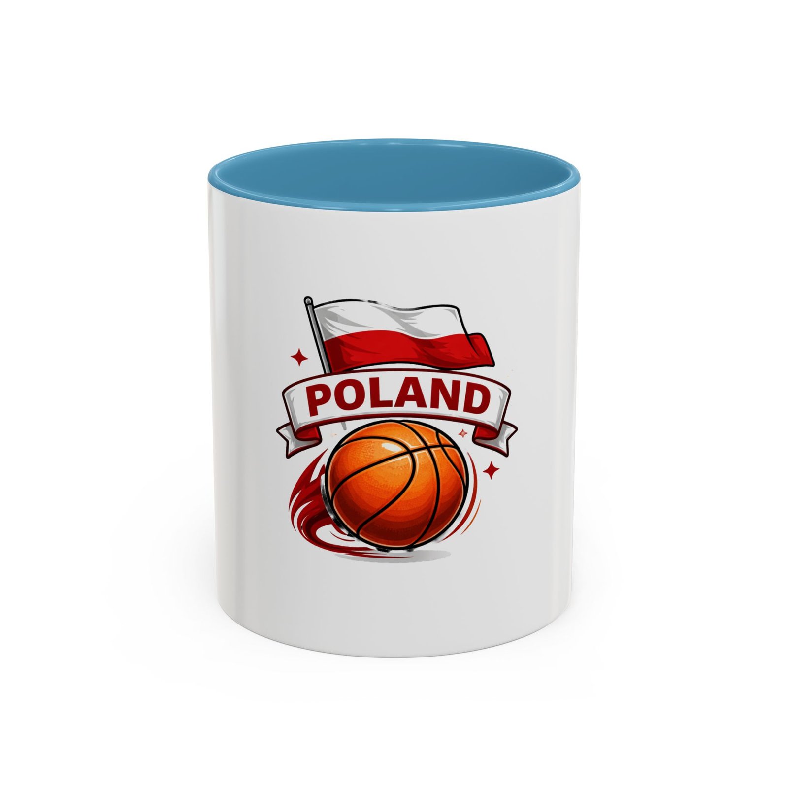 Poland Basketball Accent Coffee Mug — Polish Flag & Basketball Design (11/15oz) - Image 17