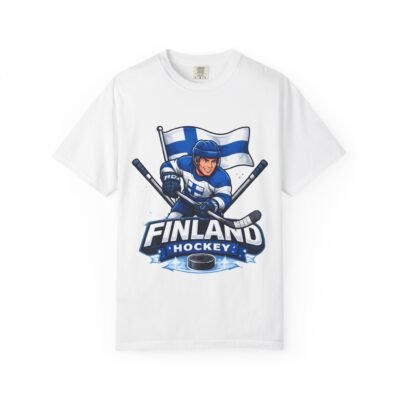 Finland Hockey Team T-Shirt — Finnish Flag Player Graphic Tee