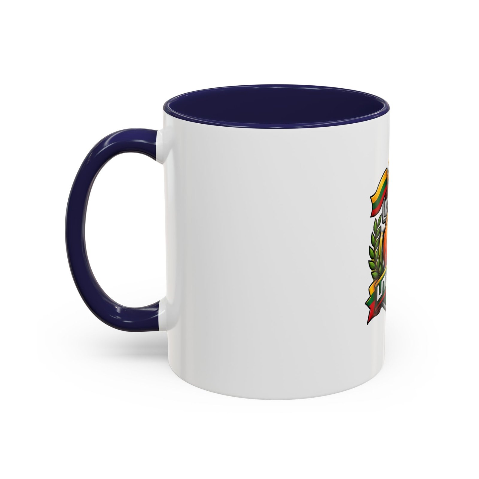 Lithuania Basketball Crest Accent Coffee Mug (11/15oz) - Image 7